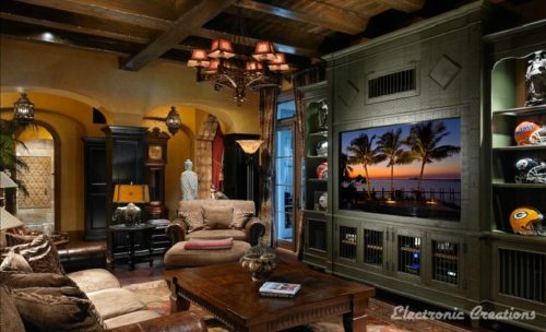 Family Media Room Installation by Electronic Creations