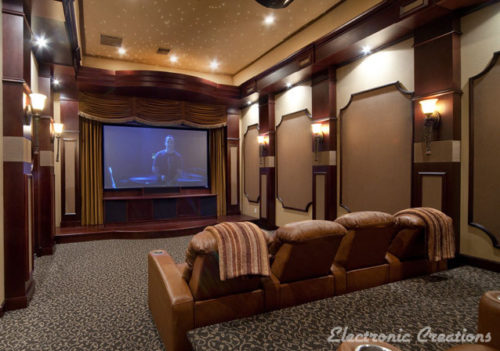 Electronic Creations Custom Home Theater Installation